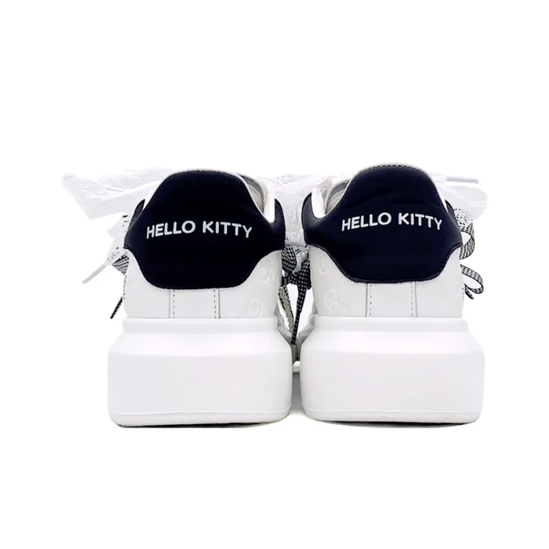 Hello Kitty White Low Top Casual Shoes Women's White Black-3