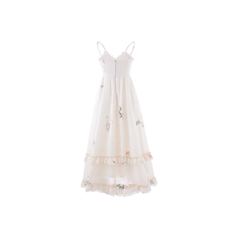 Blovelan Slip Dresses Women's Creamy Apricot-1