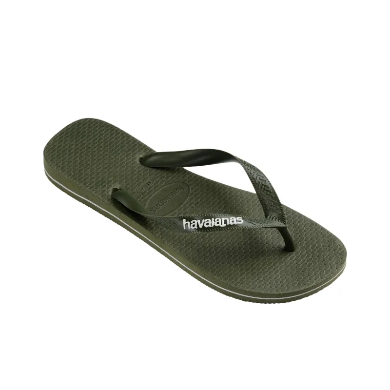 Havaianas Rubber Sole Slip Resistant Flip Flops Unisex Green-1