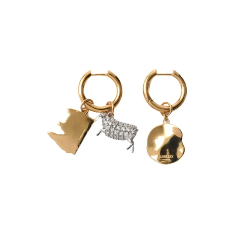 Burberry Brass Earrings Women's Gold-1