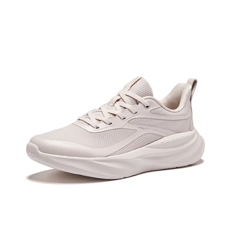 Erke Shock Absorbers Rebound Low Top City Commute Running Shoes Women's Pink Gray-2