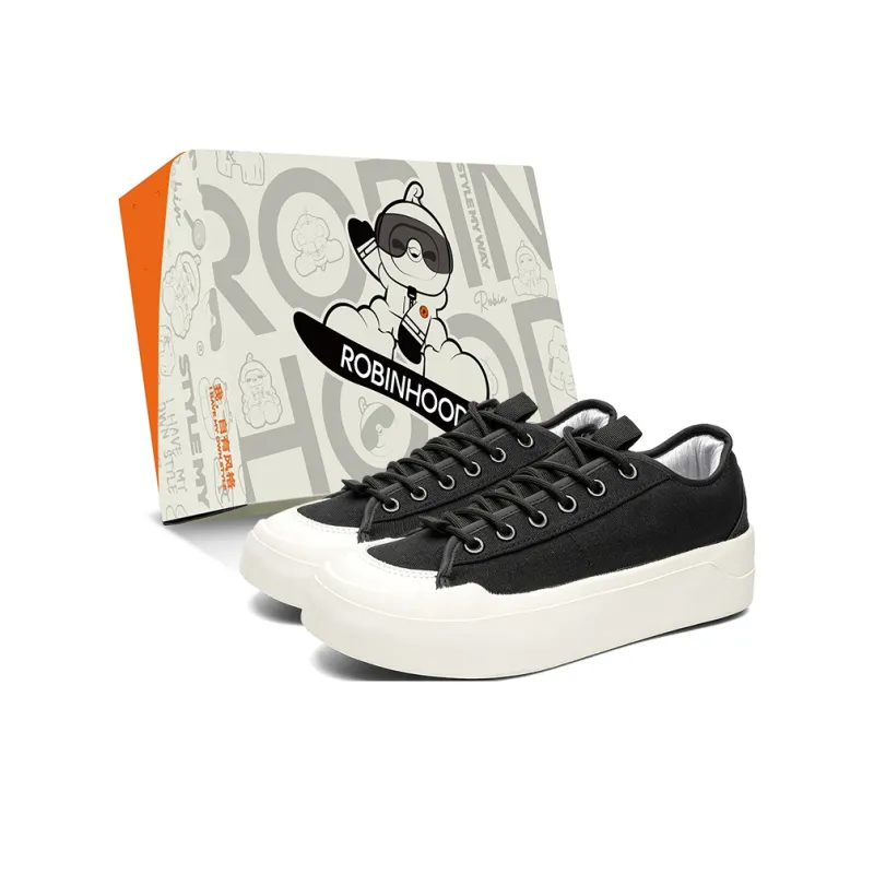 ROBINHOOD Abrasion Resistant, Lightweight, And Breathable Low Top Skateboard Shoes Unisex Box Included-1