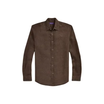 Ralph Lauren Purple Label Shirt Men's Chestnut Brown