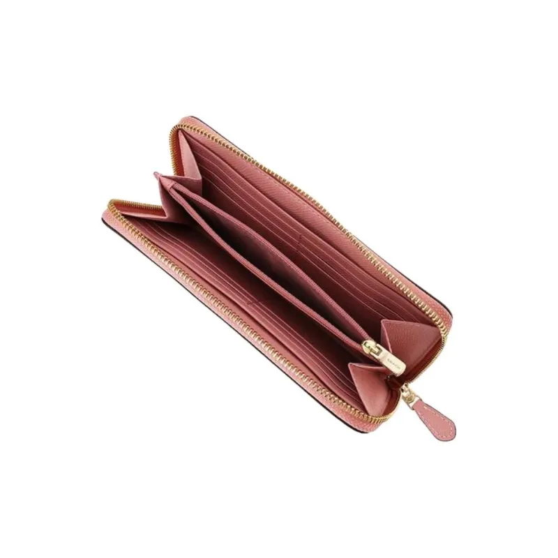 COACH Leather Wallet Trumpets Women's Cherry Blossom Pink-4