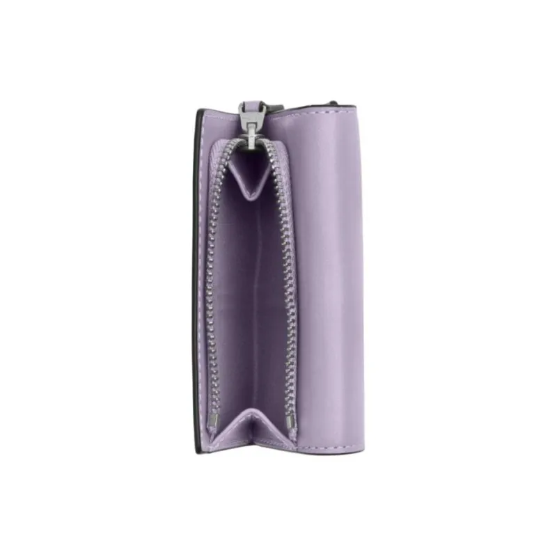COACH Micro Calfskin Wallet Mini Women's Light Purple-2