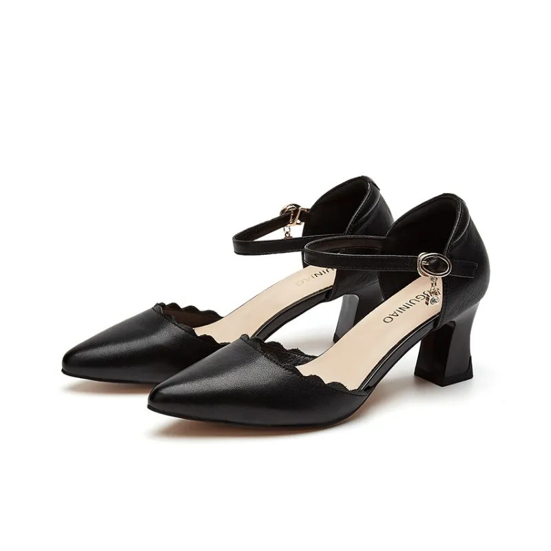 Rich Birds Chunky Heel High Heels Women's-2