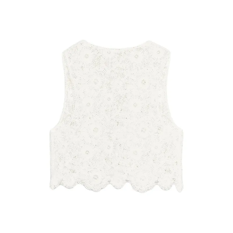ZARA Tank Tops Women's Frosted White-1