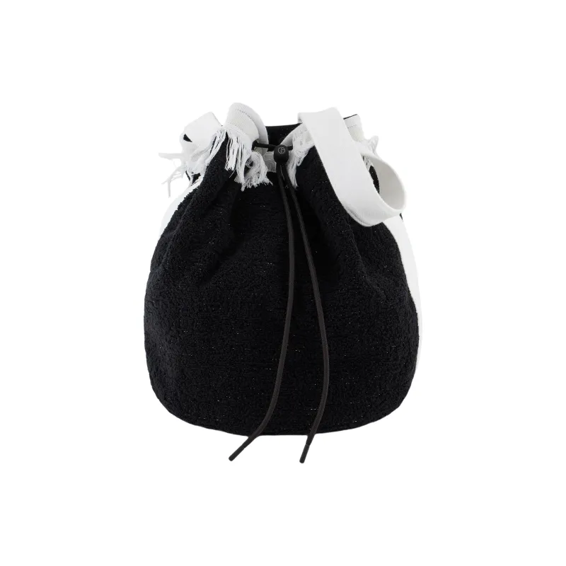 AMANI Cotton Beach Bag Handbag Women's Black-0