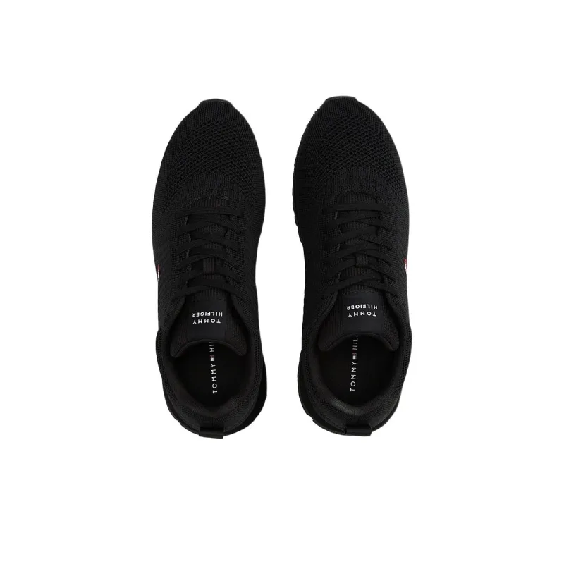 Tommy Hilfiger Trainers Low Top Casual Shoes Men's Black-3