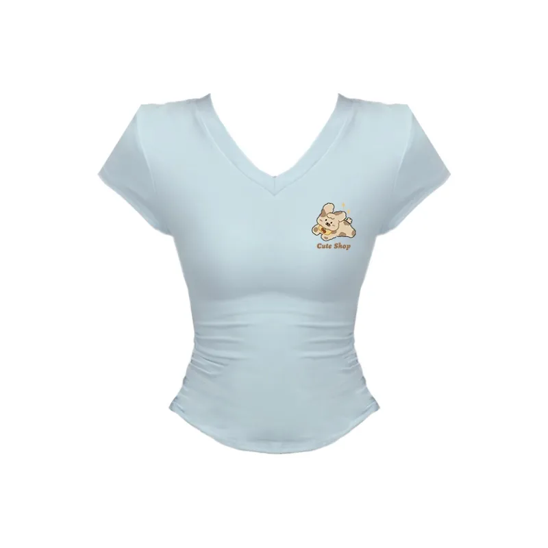 Puppytown Set in Sleeve T Shirt Women's-27