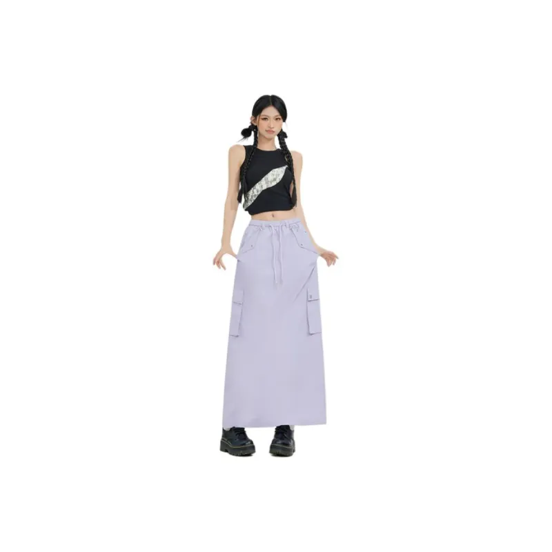 YINLEI Casual Long Skirt Women's-6