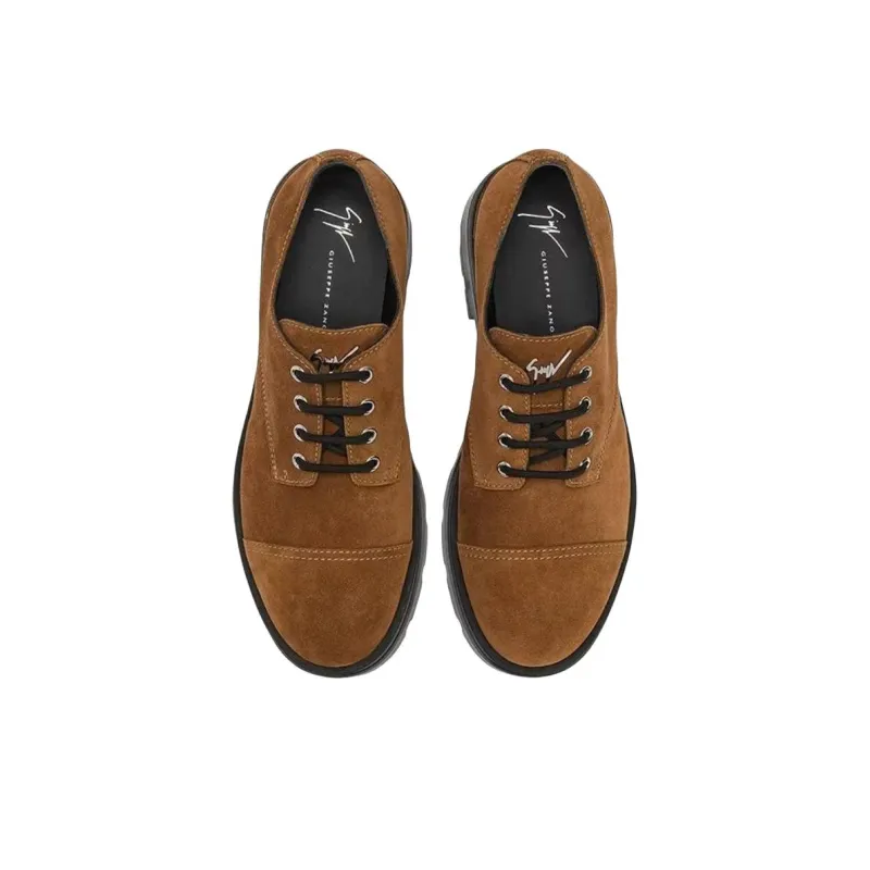 Giuseppe Zanotti Lapley Logo plaque Derby Shoes-4