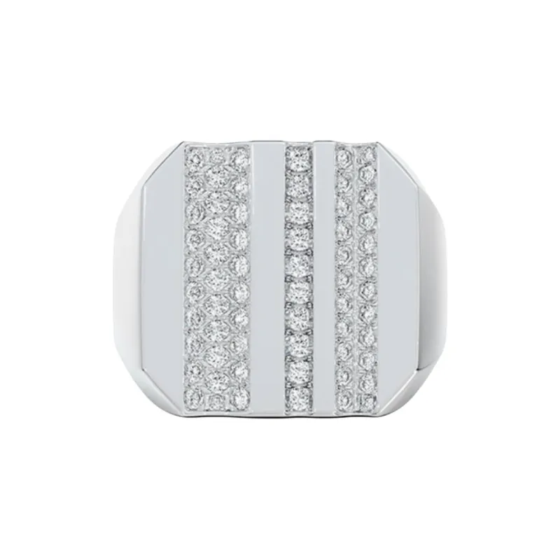 De Beers Diamond Rings Unisex Silver-0