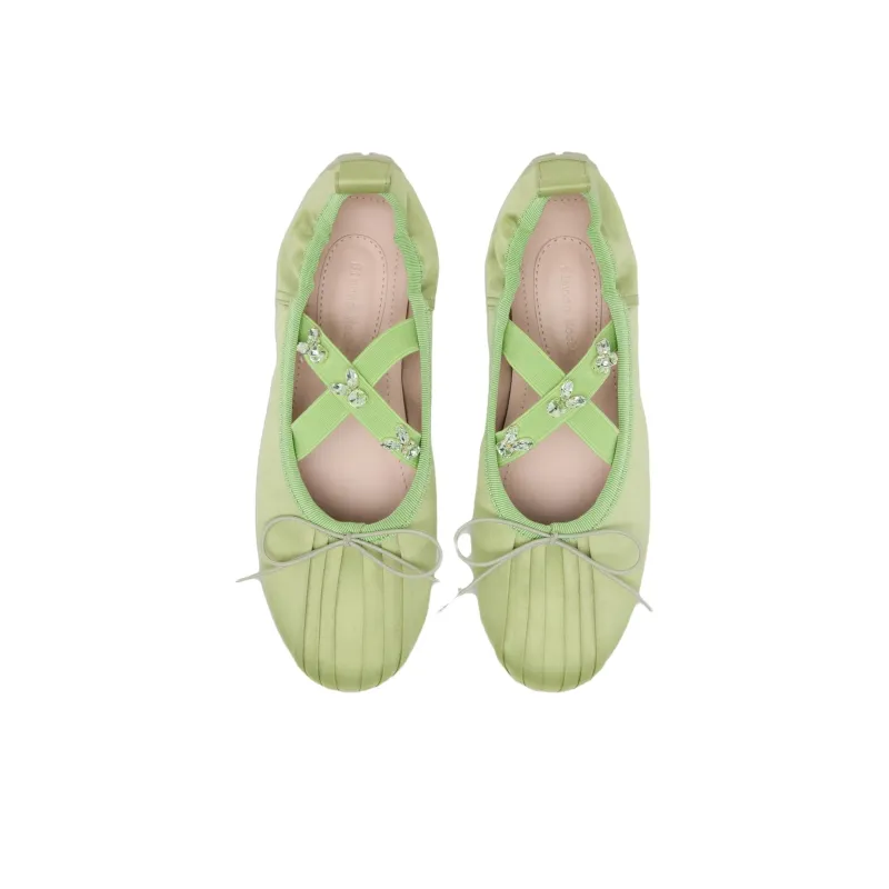 SIMONE ROCHA Ballerina Grip Casual Single Shoes Women's Green-2