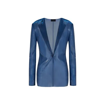EMPORIO ARMANI Iridescent Knit fabric Blazer