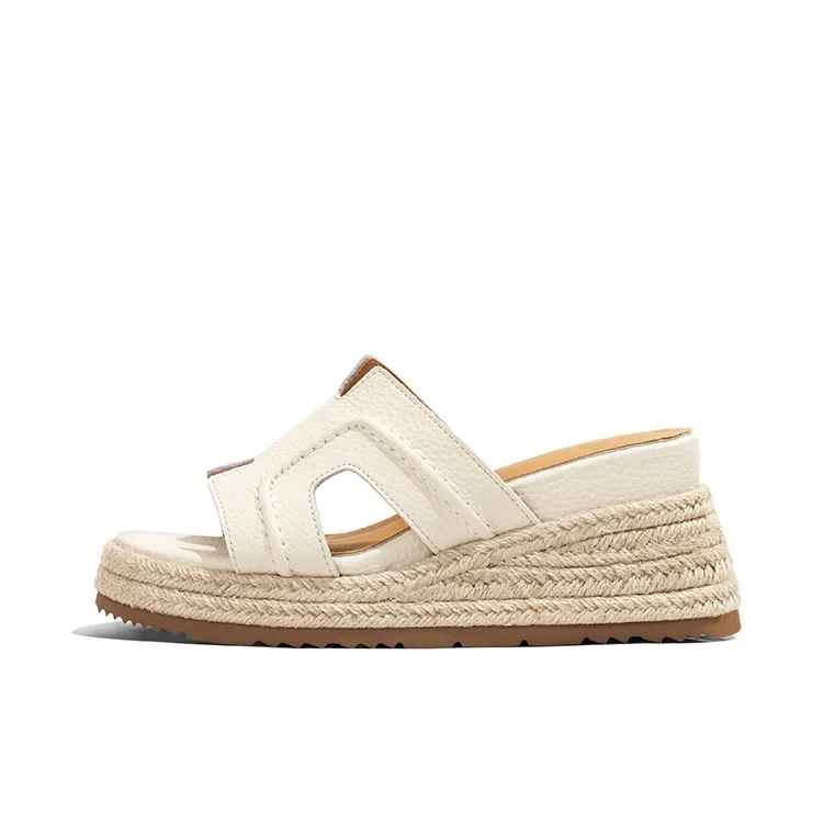 Old Meow Slide Slippers Women's Ecru-3