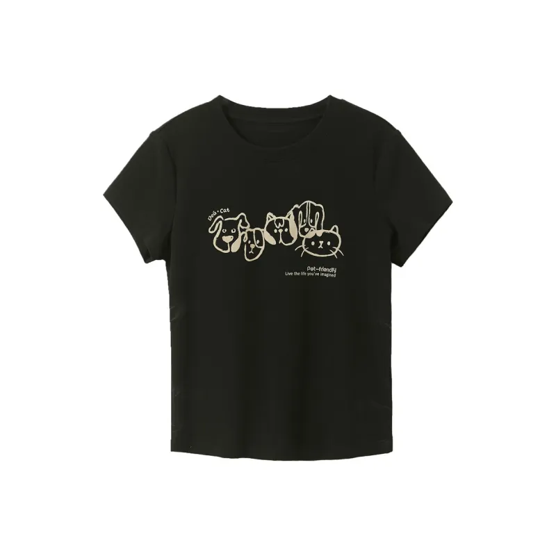 3COLOUR Regular T Shirt Women's-0