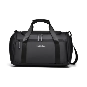 Mulinsen PU Travel Bag Unisex Black