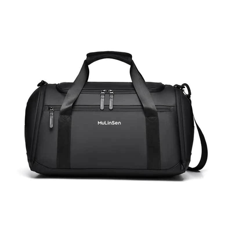 Mulinsen PU Travel Bag Unisex Black-0