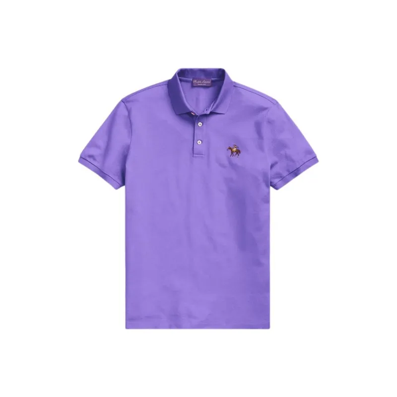 Ralph Lauren Label Slim cut Piqué Polo Shirt-0