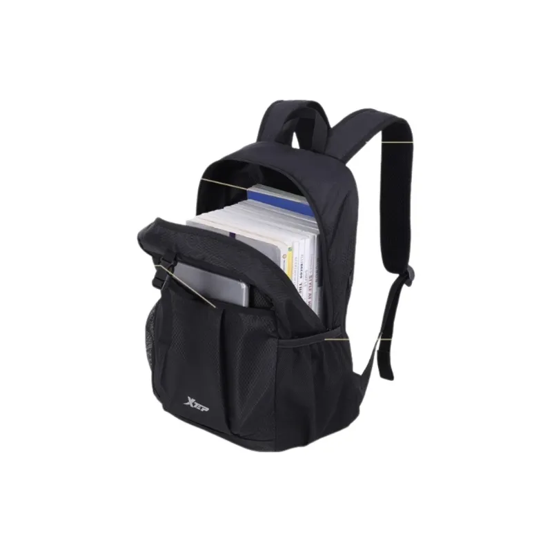 XTEP Polyester Backpack Regular Unisex Black-2