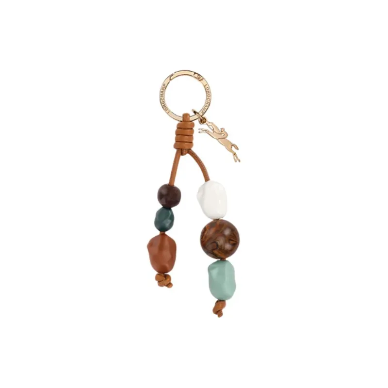 LONGCHAMP Plastic, Cow Leather, Metal Keychains Unisex Brown-0