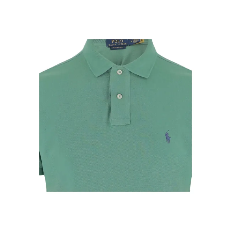 Polo Ralph Lauren Logo Embroidered Straight Hem Polo Shirt-2