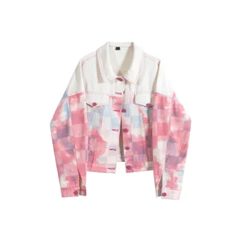 LSVE Denim Jackets Women's Pink