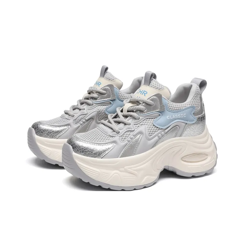 ZHR Whale Shoes Cushioning Abrasion Resistant Breathable Coverage Low Top Chunky Sneakers Women's-1