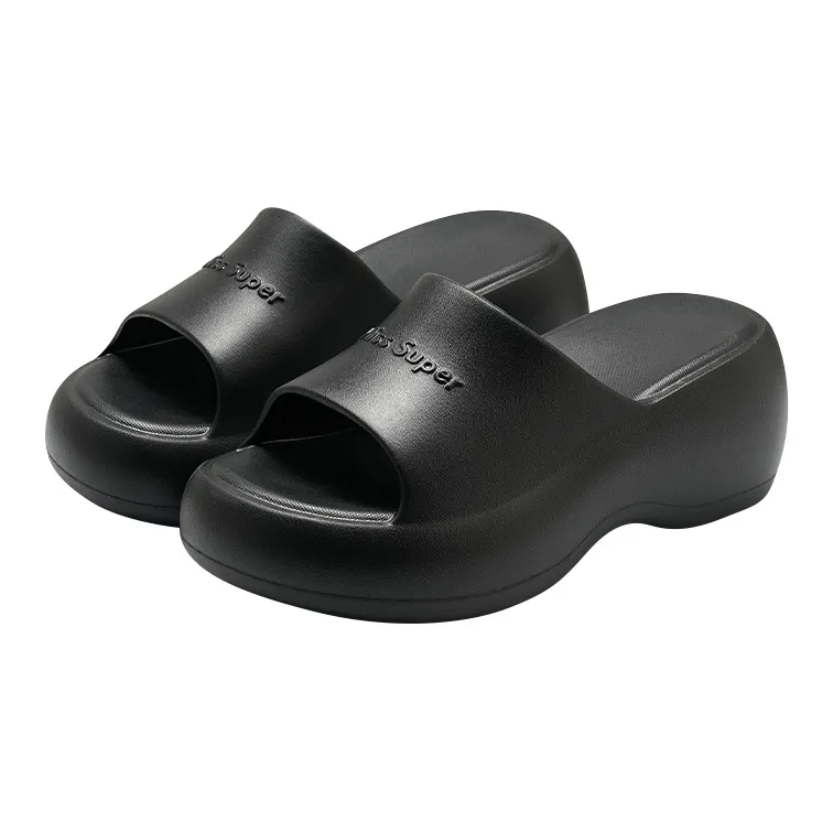 Yu Pu Platform Abrasion Resistant Squashy And Bouncy Feeling Indoor Home Sandals-0
