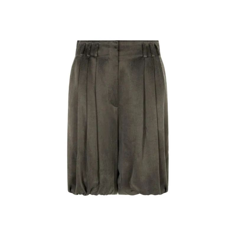 GIORGIO ARMANI Viscose And Cupro Bermuda Shorts-0