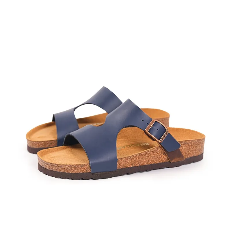 Khadgar Cork Sole Slip Resistant Abrasion Resistant Slide Slippers Women's-5