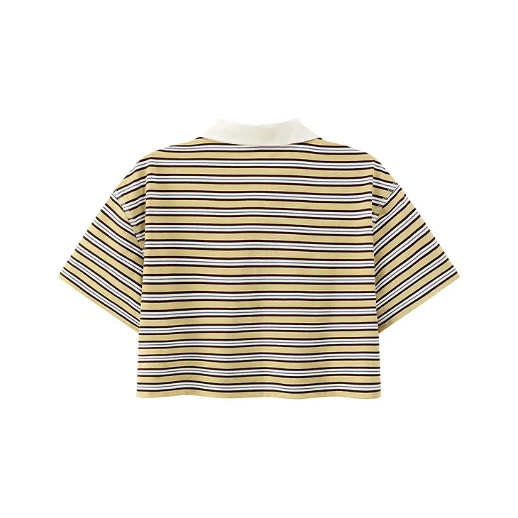 CHUU T Shirts Women's Yellow Stripes-1