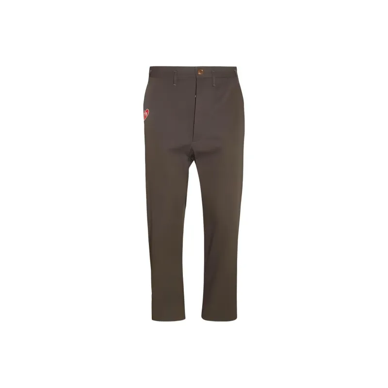 Vivienne Westwood Embroidered Heart motif Cropped Trousers-0