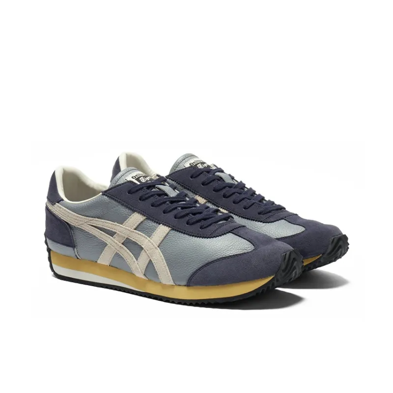 Onitsuka Tiger Low Top Casual Shoes Unisex Blue Gray-2