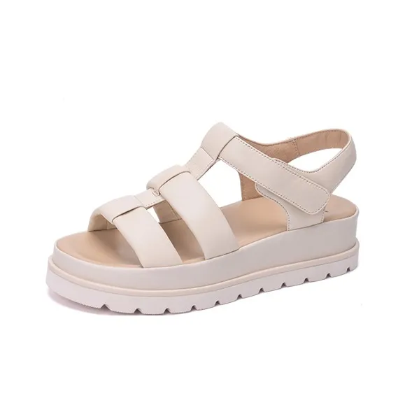 Martniel Roman Sandals Women's Ecru-1