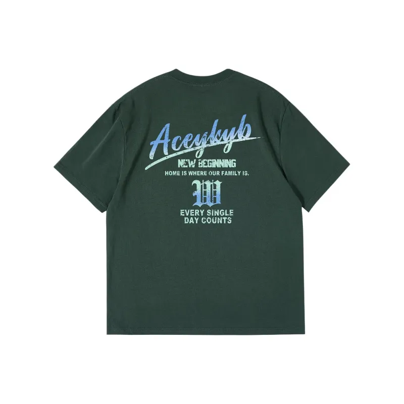 YK&YB T Shirts Unisex Army Green-1