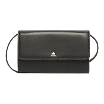WEEKEND MaxMara Leather Shoulder Bag Mini Women's Black