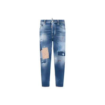 DSQUARED 2 Patchwork detailing Distressed Jeans