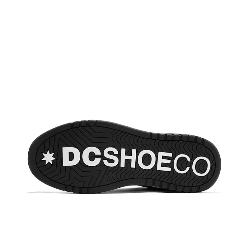 DC Shoes CAMPUS CAS Anti Slip Wear Resistant Low Top Brother's Skateboard Shoes Men's Monogram White Black-4