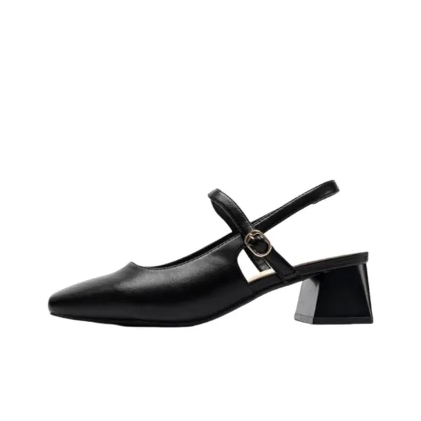 WUJI Chunky Heel High Heels Women's-0