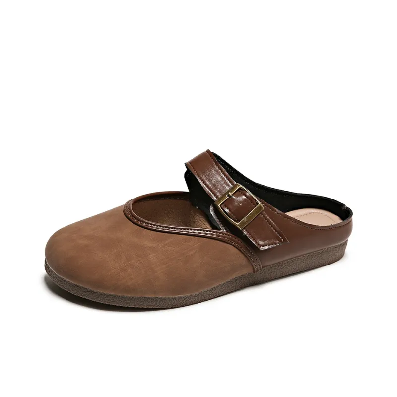 WUJI Rubber Sole Slip Resistant Abrasion Resistant Closed Toe Slippers Women's-0