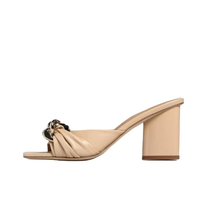 TWINSET MILANO Slip Resistant Slide Slippers 8.5cm Women's Beige-0