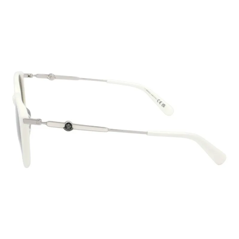Moncler Acetate Irregular Shape Sunglasses Women's White-2