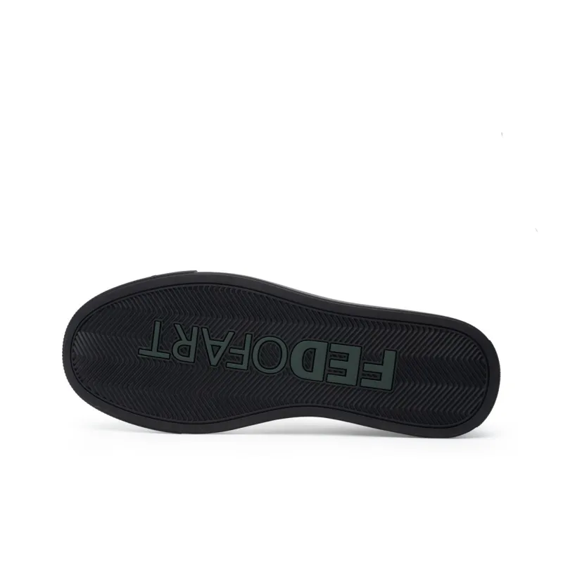 FED Rubber Sole Abrasion Resistant Slip Resistant Closed Toe Slippers Men's Black-6
