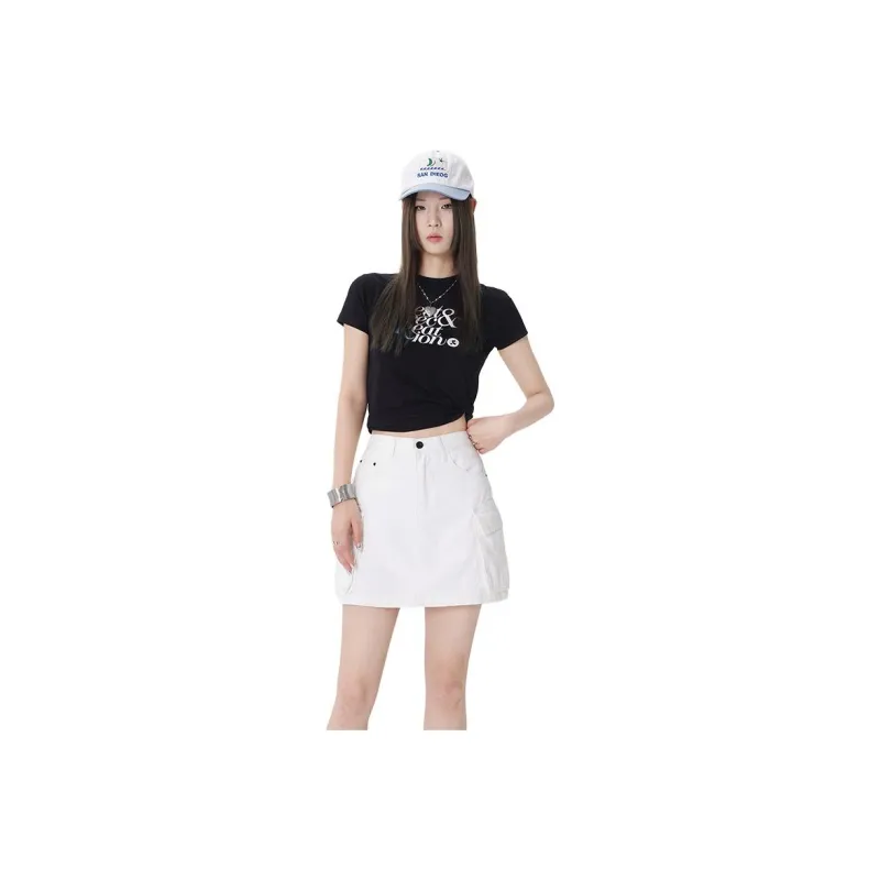 Ordifen Denim Short Skirts Women's-0