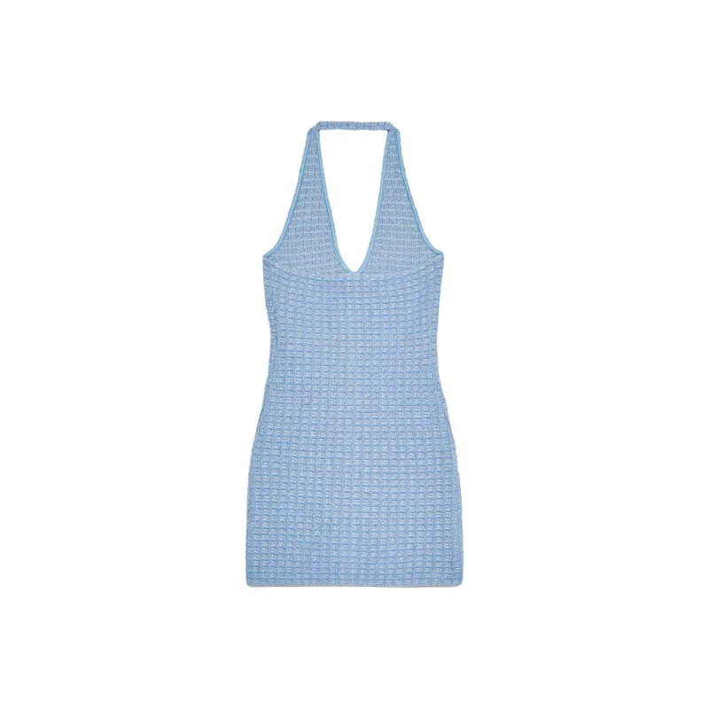 ZARA Sleeveless Dresses Women's Zebra Print Blue-1