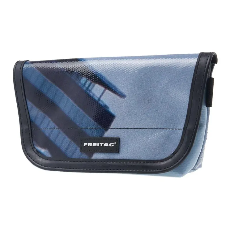 FREITAG F40 JAMIE Polyester Crossbody Bag, Shoulder Bag Unisex Dark Blue & Light Blue-1
