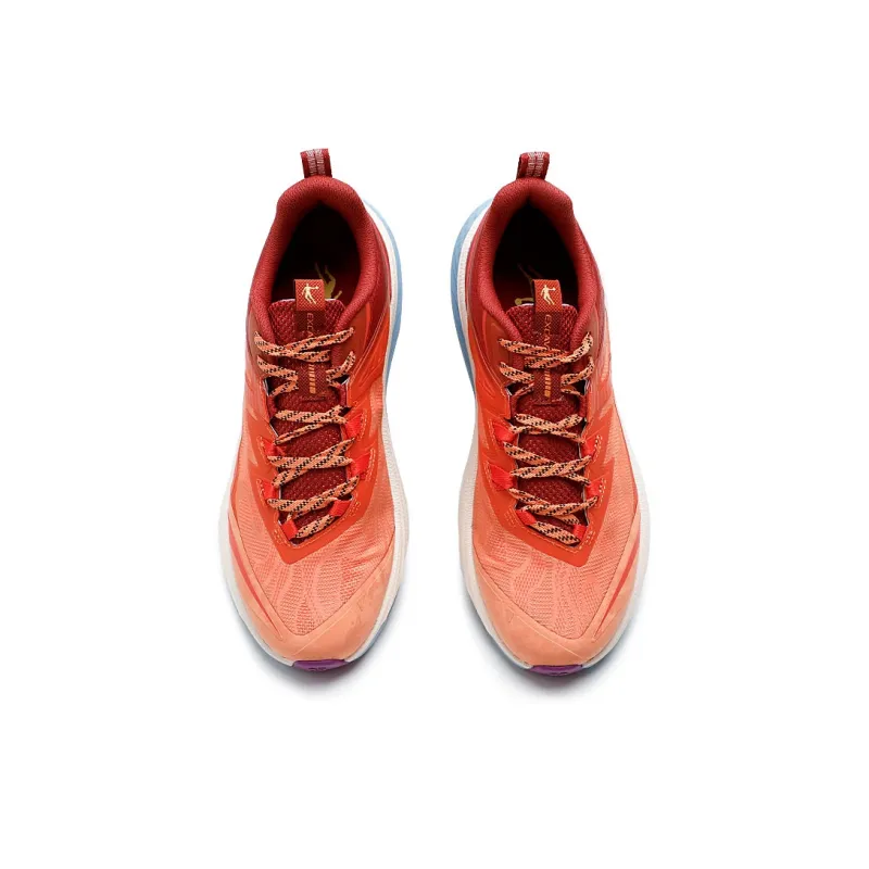 QIAODAN Anti Slip Wear Resistant Low Top Outdoor Shoes Men's Orange-3