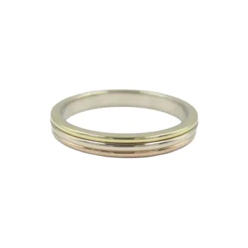 CARTIER 18K Gold, 18K Rose Gold, 18K White Gold Rings Unisex Silver